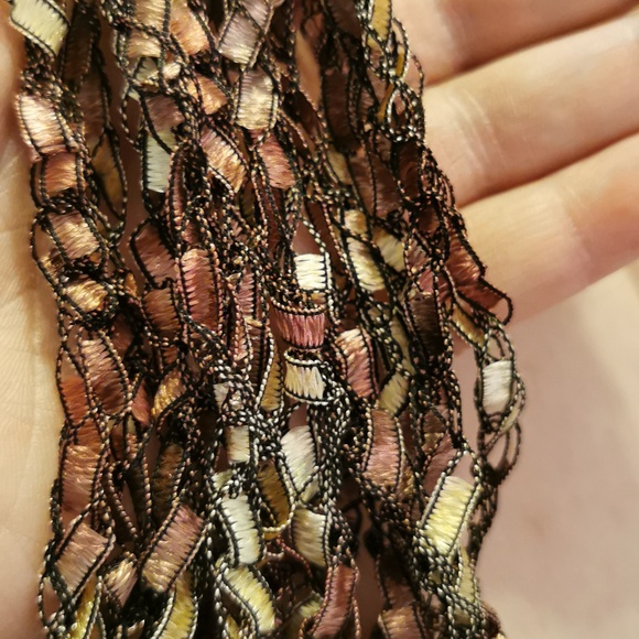 Multi Strand Braided Fabric Necklace Pair - Picture 14 of 17